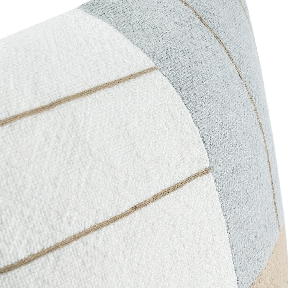 Niya Linen Blend Multicolor Throw Pillow, 22x22