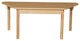 Trapezoidal High Pressure Laminate Table With Hardwood Legs, 16"