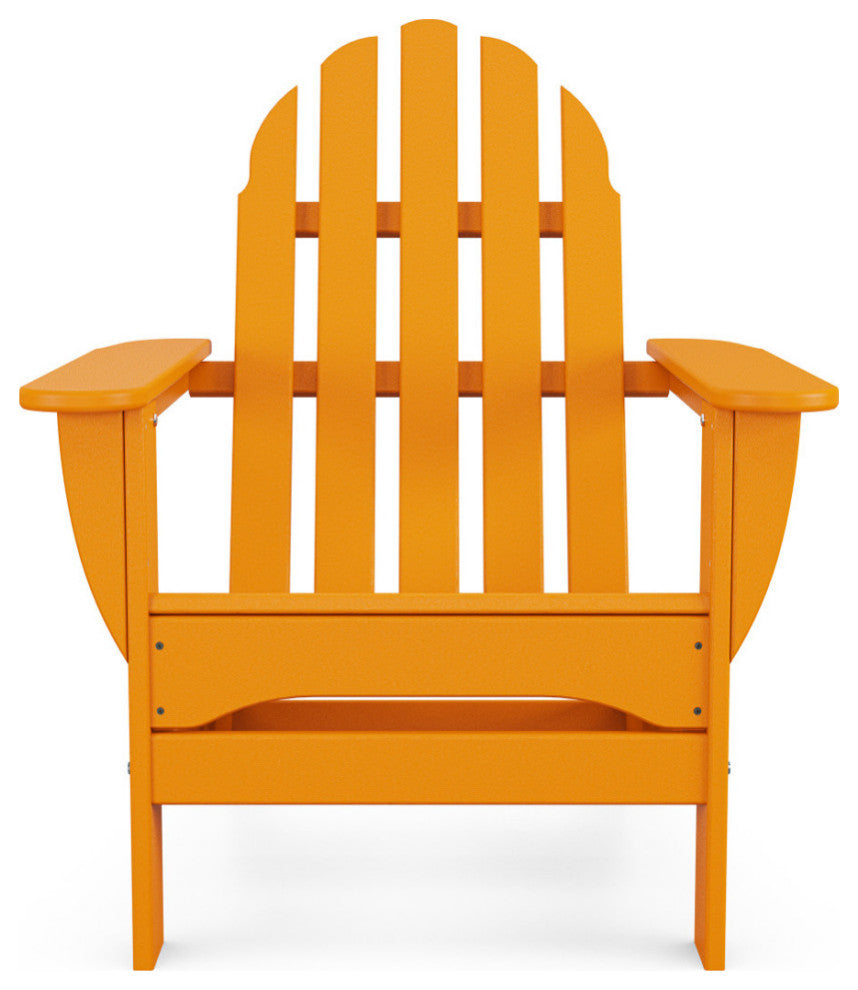 Polywood Classic Adirondack Chair, Tangerine