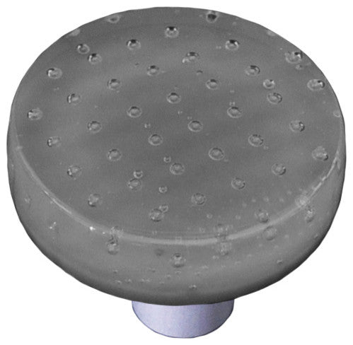 Bubbles Deco Gray, Knob Round, Black Post