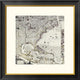 "A Map of The British Empire In America" Framed Print by Henry Popple, 26"x26"