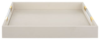 Uttermost Wessex White Shagreen Tray