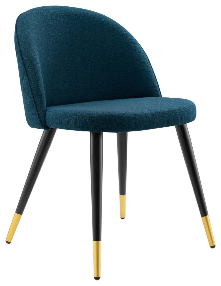 Cordial Upholstered Fabric Dining Chairs - Set of 2-Azure