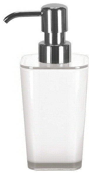 Countertop Bath Accessory, Liquid Soap Dispenser, 10oz, White