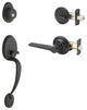 Active Handle Set, Zane Lever Interior Trim, Black