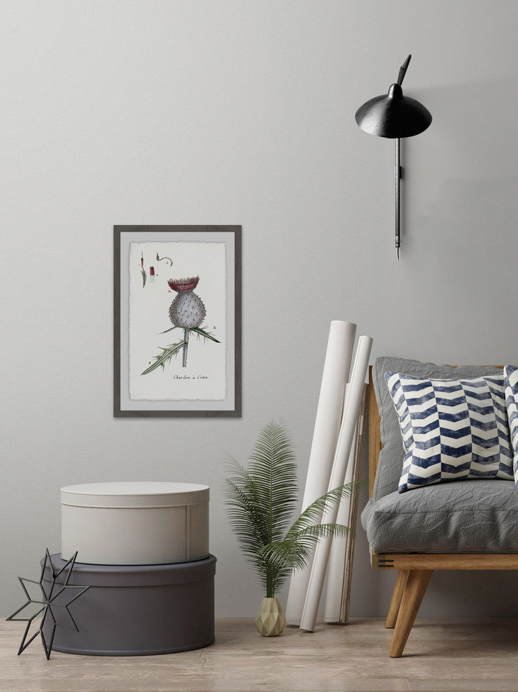 "Inspire Me with Plant" Framed Painting Print, 20"x30"