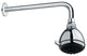 Shower Head With Five Functions and 8" Stainless Steel Shower Arm, Chrome