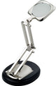 Nickel Plated Brass Magnifying Glass on Stand