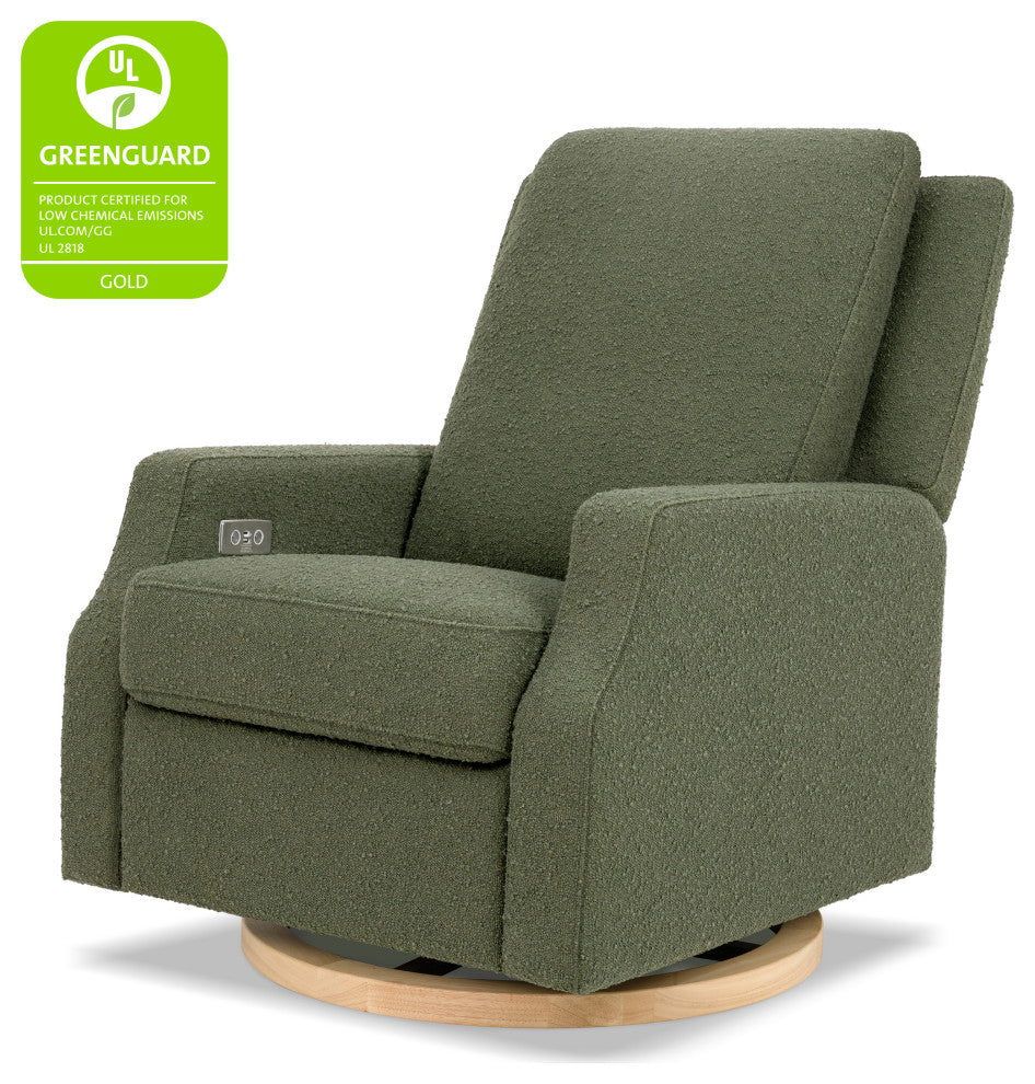 Crewe Electronic Recliner and Swivel Glider, Olive Boucle