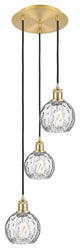 Innovations 113B-3P-SG-G1215-6 3 Light Multi-Pendant, Satin Gold