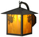 13 Wide Seneca Winter Pine Curved Arm Wall Sconce