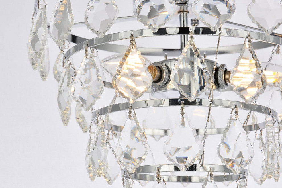 Evan 16" Flush Mount, Chrome