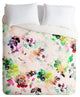 Deny Designs CayenaBlanca Romantic Flowers Duvet Cover - Lightweight