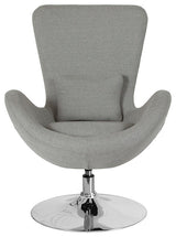 Light Gray Fabric Egg Series Side Chair