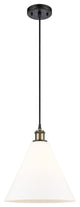 Innovations 516-1P-BAB-GBC-121-LED 1-Light Mini Pendant, Black Antique Brass