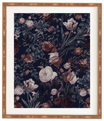 Burcu Korkmazyurek Night Forest XXV Framed Wall Art, 14x16.5"