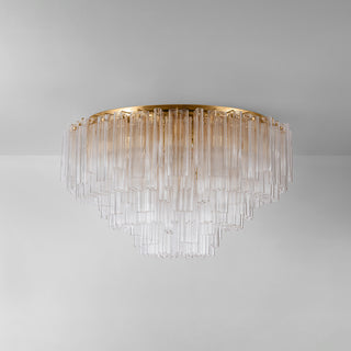 Corbett Lighting Varenna Semi Flush, Vintage Gold Leaf, 48"Dx28.5"H