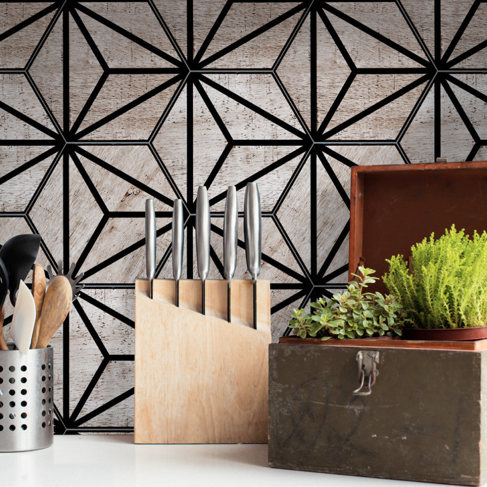 Sawnwood Tribeka Hex Grey Porcelain Floor and Wall Tile