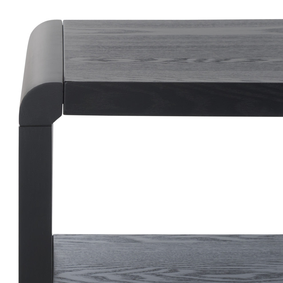 Safavieh Omara 2 Shelf Console Table, Black