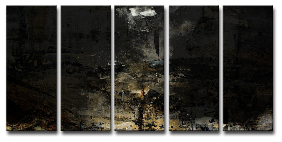 Ready2HangArt ''Glitzy Mist XLI'' by Tristan Scott, 30"x60", 5 Piece Set