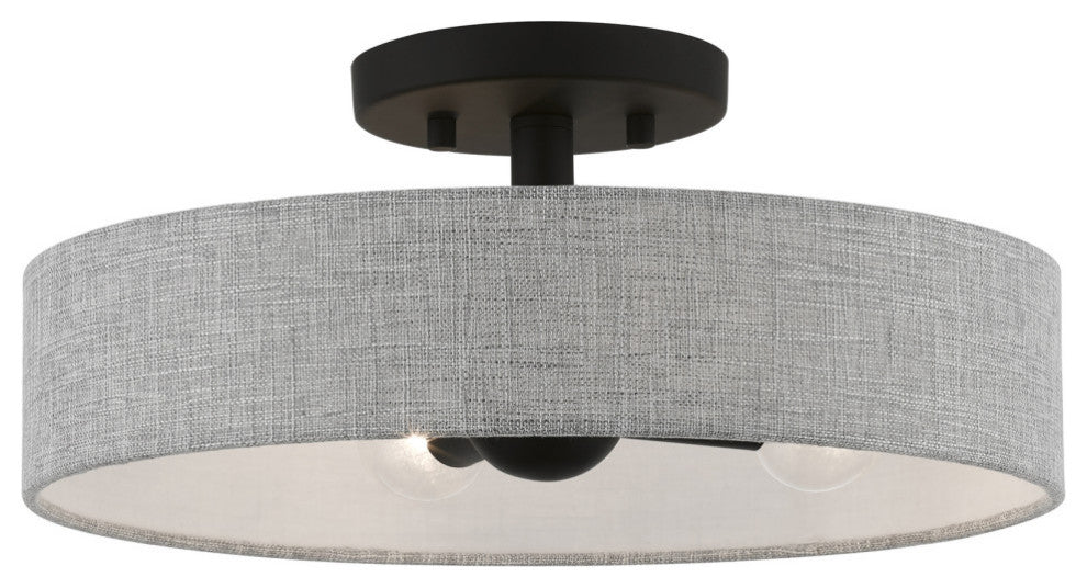 Elmhurst 4 Light Black Semi-Flush