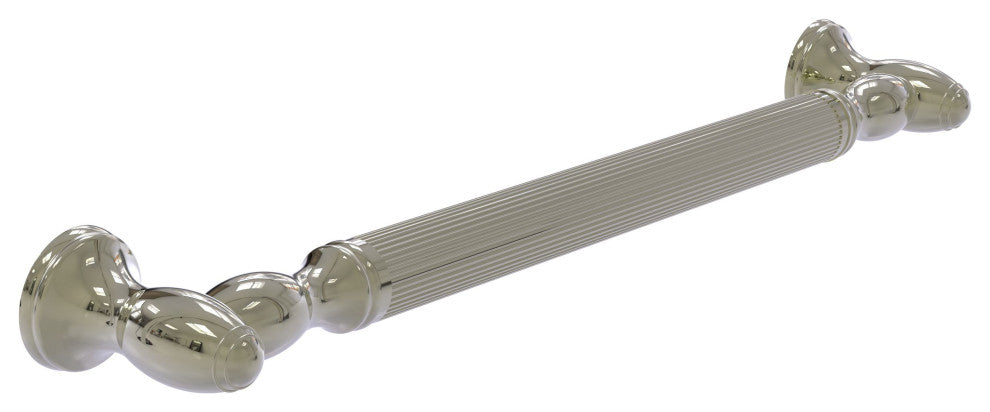 24" Grab Bar Reeded, Polished Nickel