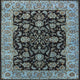 Ahgly Company Indoor Square Mid-Century Modern Area Rugs, 5' Square