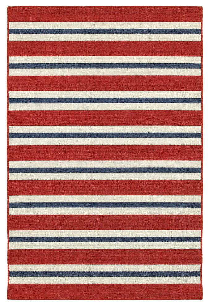 Meridian 5701R, Red/Blue, 6'7"x9'6"