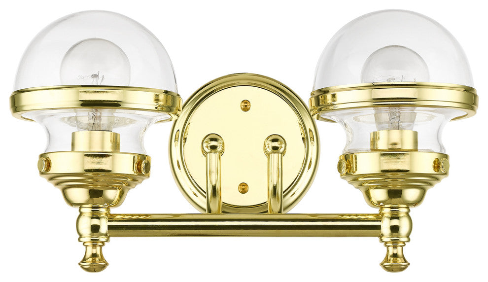 Livex Lighting Polished Brass 2-Light Vanity Sconce