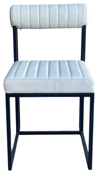 Milo Leather White Dining Chair