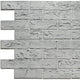 Grey Bricks 3D Wall Panels, Set of 10, Covers 64 Sq Ft