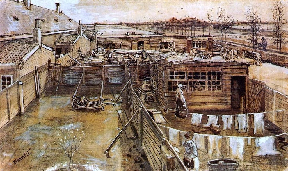 Vincent Van Gogh Carpenter-s Workshop- Seen from the Artist-s Studio Wall Decal