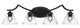 Zilo 4 Light Bath Bar, Matte Black Finish, 4" White Muslin Glass