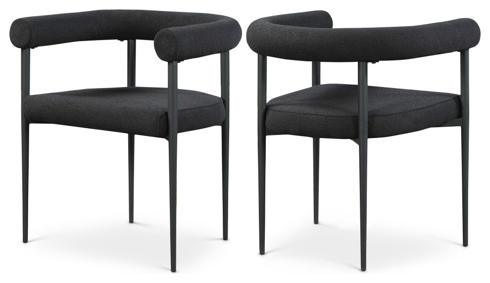 Louie Boucle Fabric Dining Chair (Set of 2)