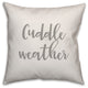Cuddle Weather 16x16 Throw Pillow Cover