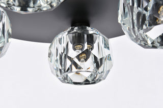 4 Light Ceiling Lamp, Black