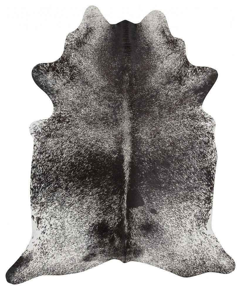 Black Salt and Pepper Cowhide Rug
