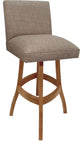 Swivel Wood Counter, Bar or Extra Tall Stool - Sommerville on S-Base, Basin Beige - Honey, 34"