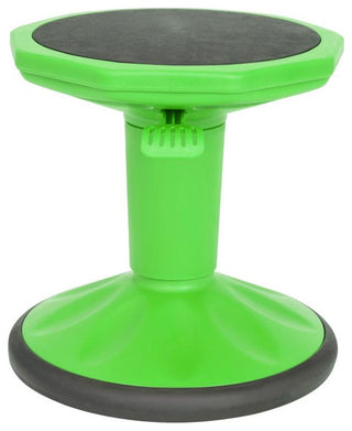 Carter Adjustable Height Kids Flexible Stool 14" 18" Seat Height, Green