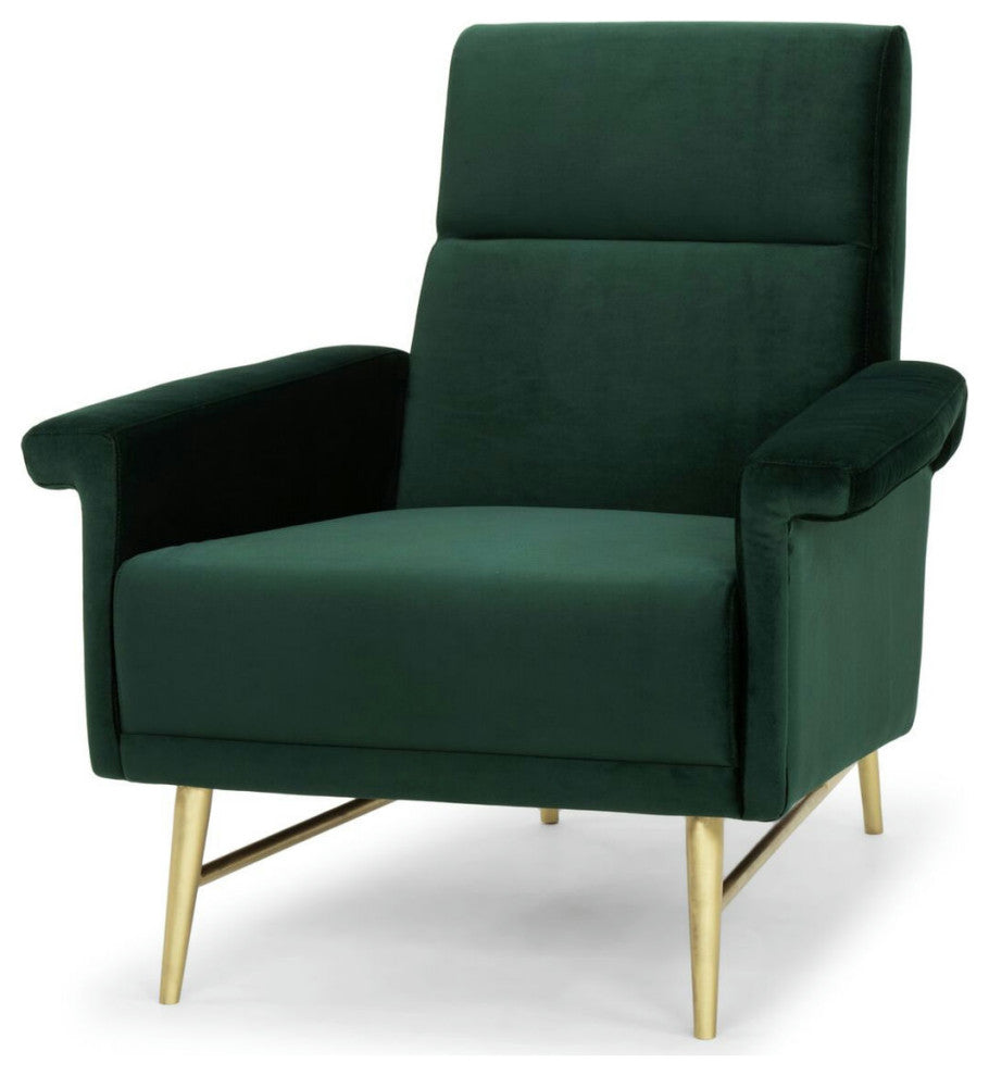 Mathise Emerald Green Fabric Occasional Chair