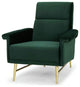 Mathise Emerald Green Fabric Occasional Chair