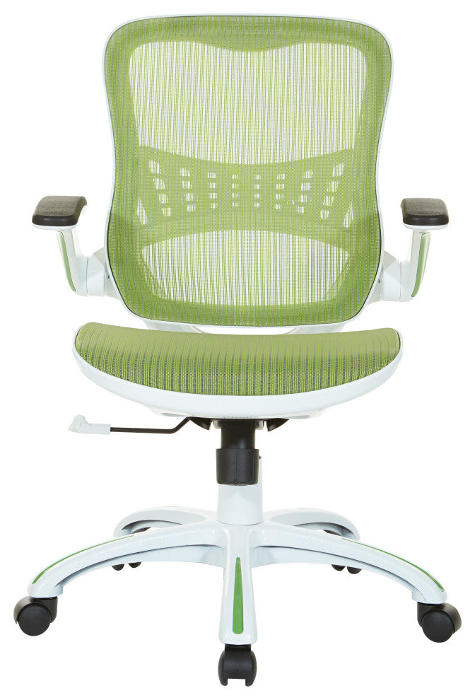 Riley Office Chair With Black Mesh, Green