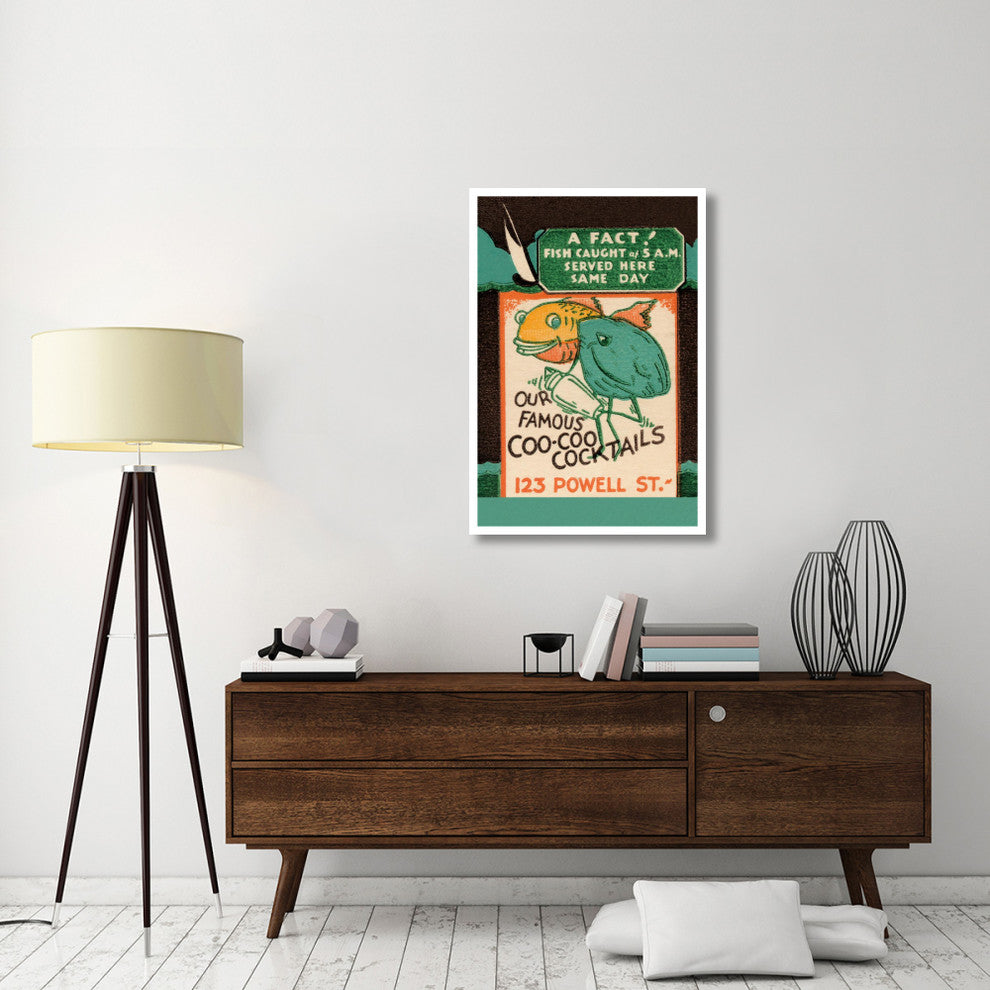"Our Famous Coo-Coo Cocktails" Print by Vintage Booze Labels, 29"x42"