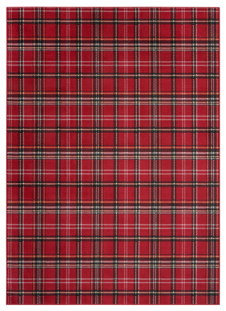 Nourison Grafix 6' x 9' Red Rustic Indoor Area Rug