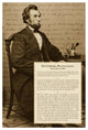 "Abraham Lincoln - Gettysburg Address" Digital Paper Print by BG.Studio, 26"x38"