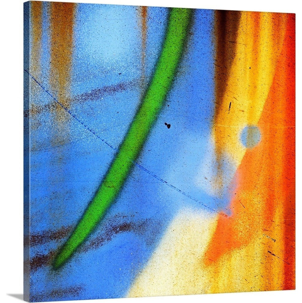 "The Man on the Moon is Taking a Bath" Wrapped Canvas Art Print, 16"x16"x1.5"
