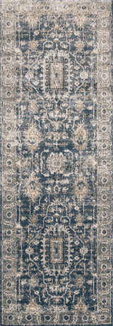 Teagan Area Rug by Loloi II, Denim/Pebble, 2'8"x10'6"