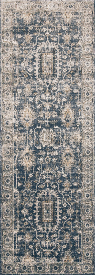 Teagan Area Rug by Loloi II, Denim/Pebble, 2'8"x10'6"