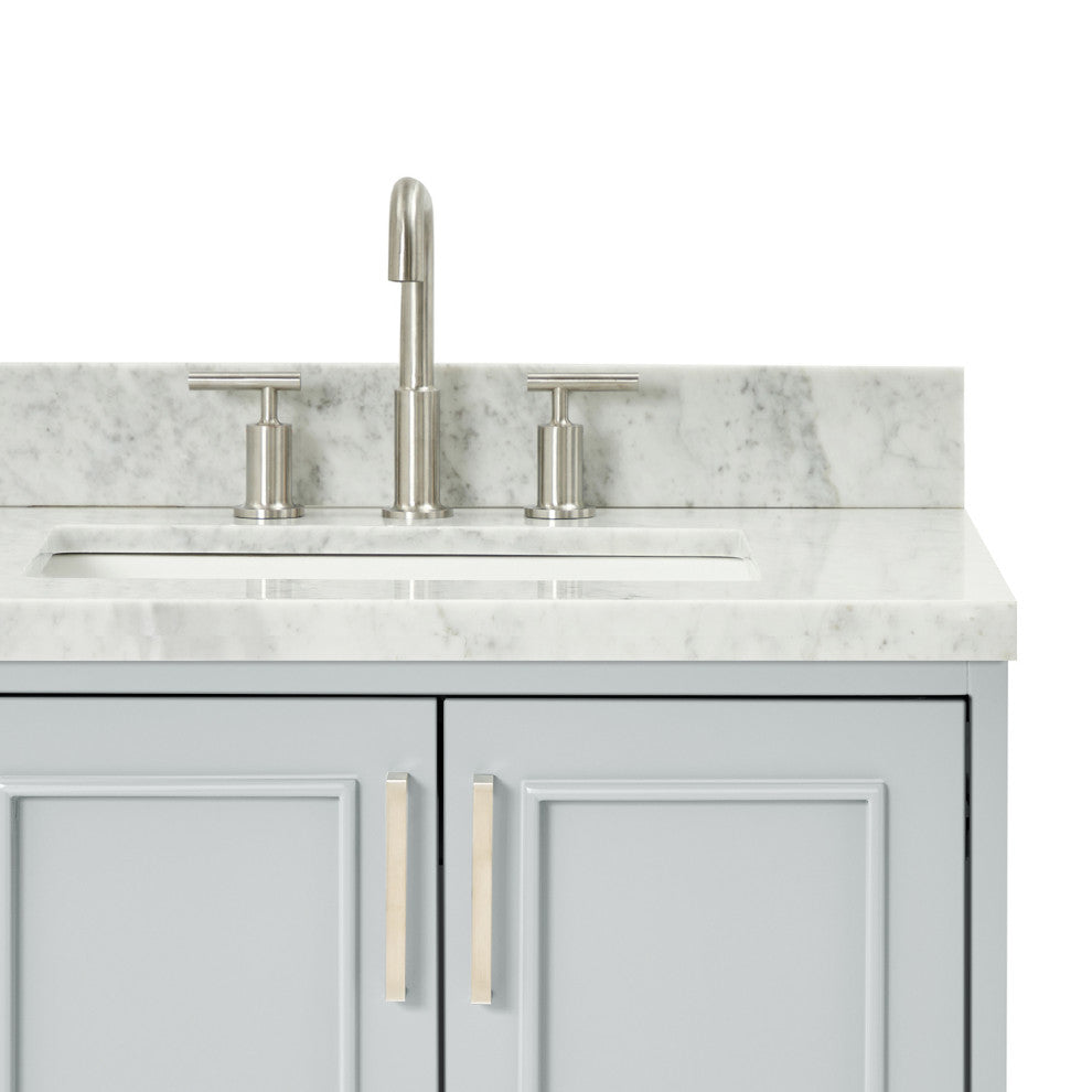 Ariel Stafford 43" Single Right Offset Rectangle Sink Bathroom Vanity