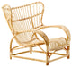 Viggo Boesen Teddy Rattan Lounge Chair, Polished Natural